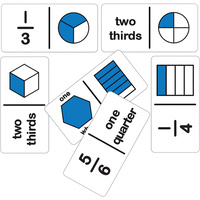 TFC Dominoes Game Simple Fraction Set A