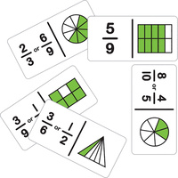 TFC Dominoes Game Simple Fraction Set B
