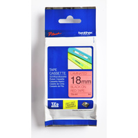 BROTHER TZE-441 P-TOUCH TAPE 18mmx8m Black On Red Tape