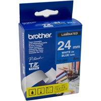 BROTHER TZE-555 P-TOUCH TAPE 24mmx8m White On Blue
