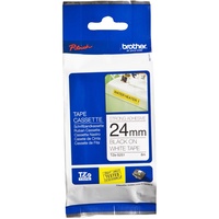 BROTHER TZE-S251 P-TOUCH TAPE 24mm Black On White Strong Adhesive