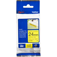 BROTHER TZE-S651 P-TOUCH TAPE 24mmx8m Black On Yellow