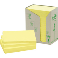 POST-IT 653-RTY NOTES TOWERS Recycled Yellow 35X48mm Pack of 24