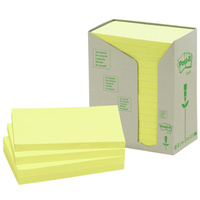 POST-IT 655-RTY NOTES TOWERS Recycled Yellow 73X123mm Pack of 16