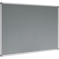 VISIONCHART PINBOARD FELT 1200 x 1200mm Grey