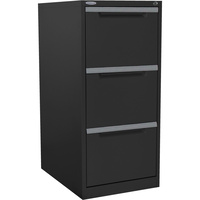 STEELCO FILING CABINET 3 Drawer Graphite Ripple