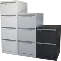 STEELCO FILING CABINET 4 Drawer White Satin