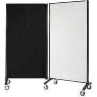 VISIONCHART COMMUNICATE WHITEBOARD/PINBOARD ROOM DIVIDER 1800 x 900mm