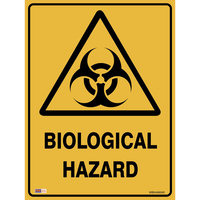 SAFETY SIGNAGE - WARNING Bio Hazard 450mmx600mm Polypropylene