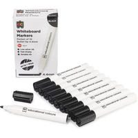 EC WHITEBOARD MARKER Thick Black Pack of 10