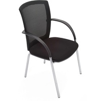 WM MESH VISITOR CHAIR 4 Leg Chrome Underframe