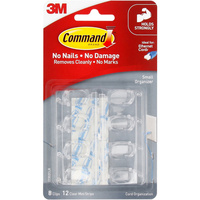 COMMAND CORD ORGANISERS 17302CLR Small Cord Clips