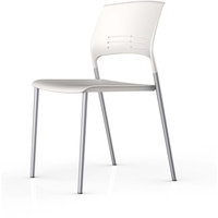 ETERNIA STACKING CHAIR White W480mmxH445mm