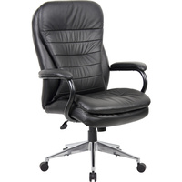 TITAN EXECUTIVE H/B CHAIR Black Leather