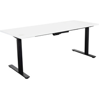 SUMMIT 2 SIT TO STAND STRAIGHT Desk Frame Only Black H725-1175 W1500-1800 D750 Top